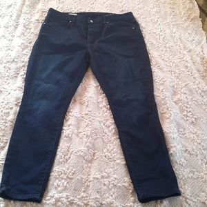 Gap dark wash high rise jeans